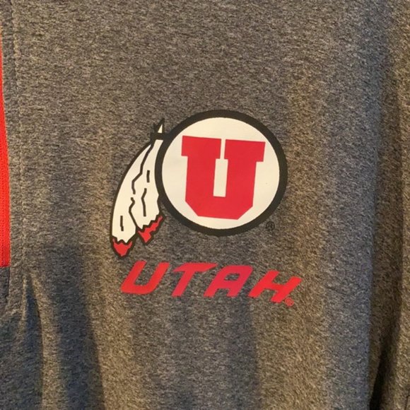 Utah Utes 1/4 Zip Long Sleeve Performance Shirt Men's Size L New - Picture 5 of 10